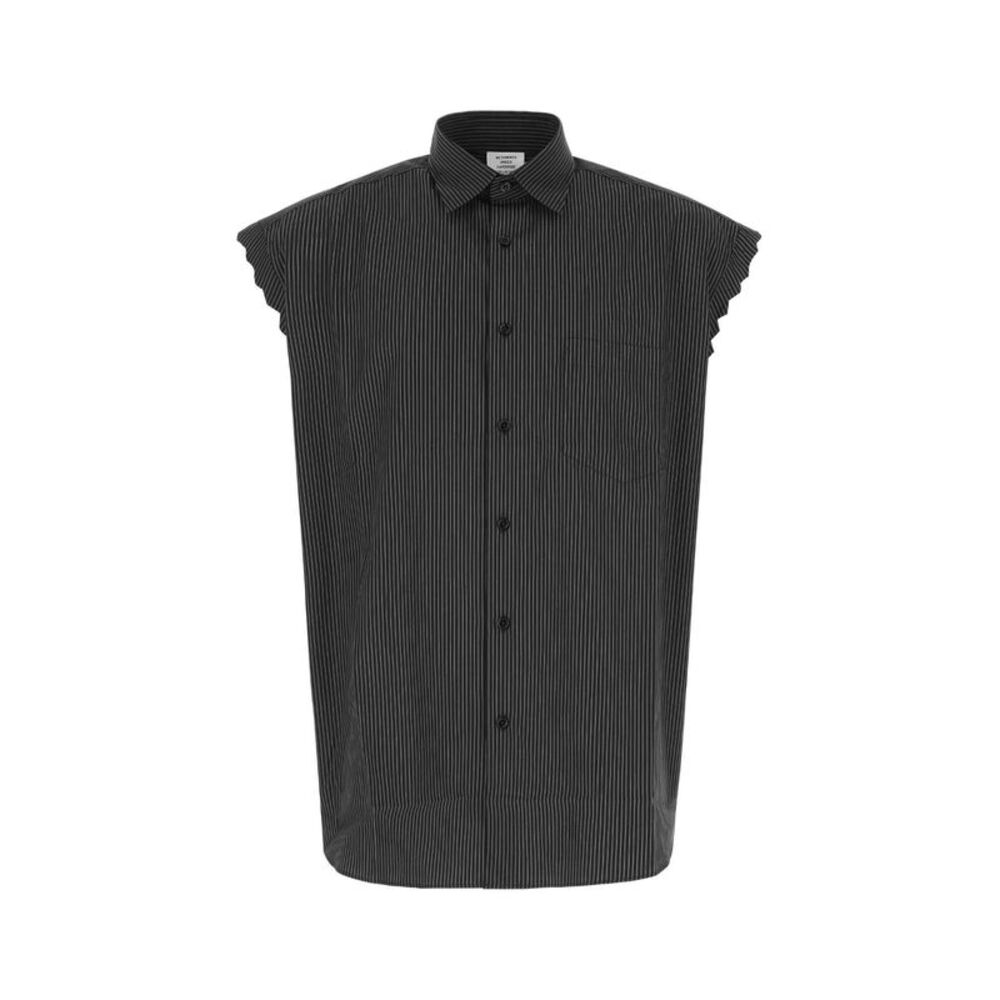 Vetements Men Ribbed Poplin Shirt